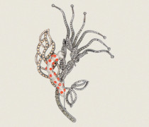SPARKLING NATURE caterpillar brooch