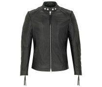 Herren Lederjacke Esteban schwarz (black)