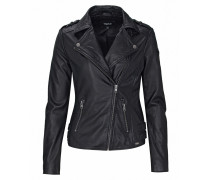 Damen Lederjacke Alexandra schwarz (black)