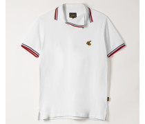 Squiggle Polo Shirt White
