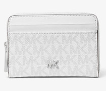 Kleine Brieftasche aus Leder mit Logo