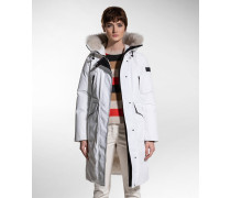 Parka aus beschichtetem Stoff