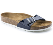 Madrid Birko-Flor Patent Dress Blue