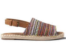 Rote Gewebte Clara Espadrilles