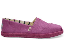 Pink Canvas Espadrilles