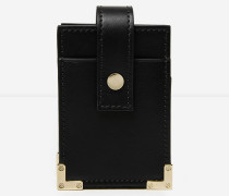 Etui à cigarette cuir lisse noir