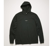 Kapuzen-Sweatshirt mit gewendetem Logo