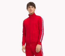 Trainingsjacke mit Logo-Ärmeln