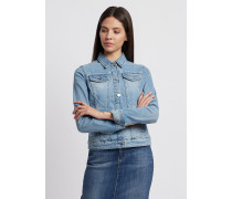 Jeansjacke in Vintage-optik