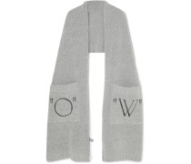 Strickschal mit Print