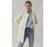 Pori Schurwollmantel ivory