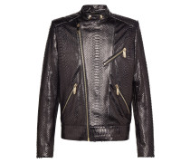 Leather Moto Jacket "Python car"