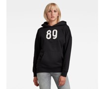 Graphic Back Snaps Hoodie