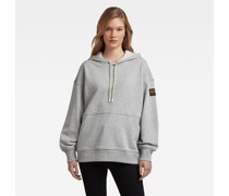 Loose Fit Faded Back Graphic Hoodie
