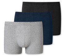 Schiesser Shorts 3er-Pack Organic Cotton mehrfarbig