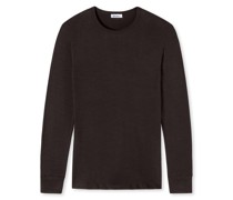 Schiesser Shirt langarm dunkel