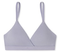 Schiesser BH bügellos Doppelripp Organic Cotton herausnehmbare Pads flieder