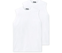 Schiesser Muscle Shirts 2er Pack weiß