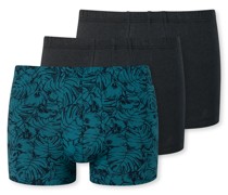 Schiesser Shorts 3er-Pack Organic Cotton uni/gemustert mehrfarbig