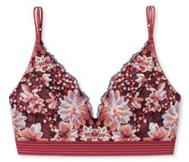 Schiesser Bustier verstellbare Träger Spitze beere