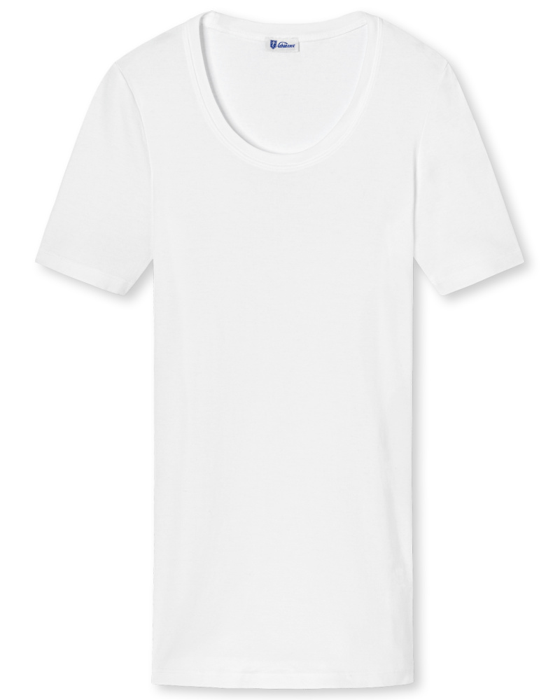 Schiesser Damen Schiesser Shirt kurzarm weiß
