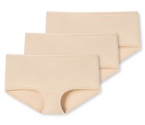 Schiesser Shorts 3er-Pack Organic Cotton sand