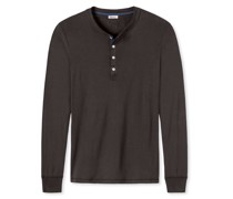 Schiesser Shirt langarm espresso