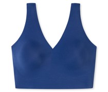 Schiesser Bustier Microfaser herausnehmbare Pads navy