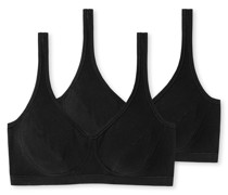 Schiesser Bustier 2er-Pack mit Cups Organic Cotton