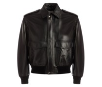 Bomberjacke aus Leder