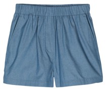 Shorts aus Baumwoll-Chambray
