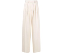 High-Waist-Hose mit weitem Bein