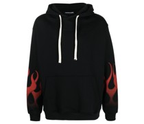 Hoodie mit Flammen-Print