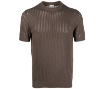 T-Shirt aus geripptem Strick