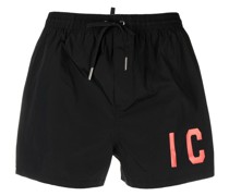 Badeshorts mit Logo-Print