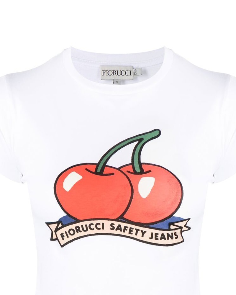 Fiorucci Damen T-Shirt mit Kirschen