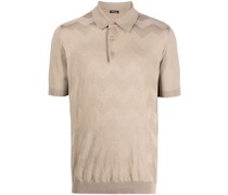 Poloshirt mit Wellenmuster