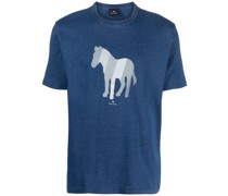 T-Shirt mit Zebra-Print