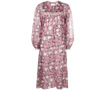 Minikleid mit Blumen-Print