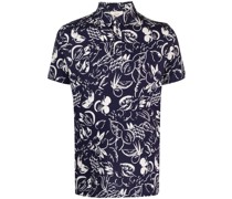 Poloshirt mit abstraktem Print