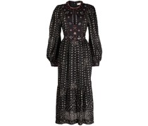 Midikleid mit grafischem Print