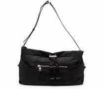 Schultertasche mit Logo-Stickerei
