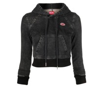 Cropped-Hoodie mit Logo