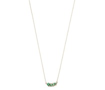 14kt Gelbgoldhalskette mit Diamanten