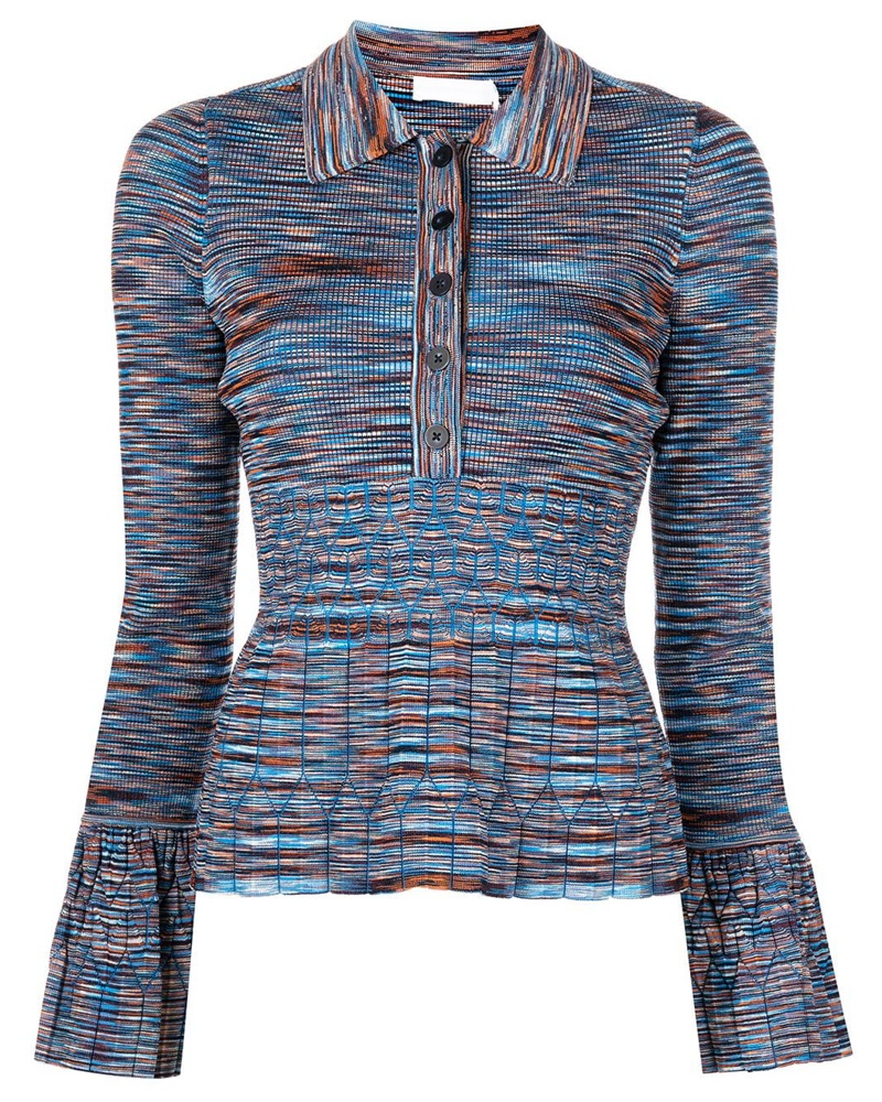 Jonathan Simkhai Damen Gestricktes Oberteil mit Streifen