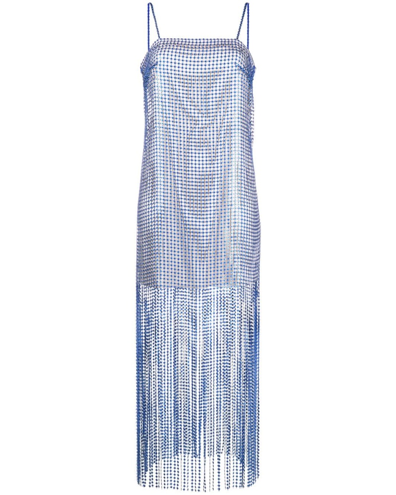 REMAIN Damen Maxikleid mit Fransen