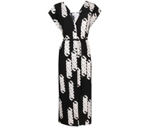 Midikleid mit Ketten-Print