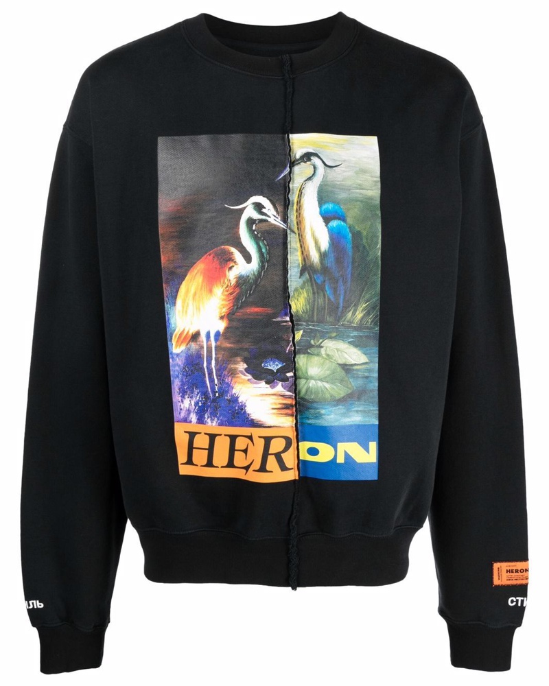 Heron Preston Damen Split Light Herons Sweatshirt