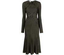 Langärmeliges Kleid mit Polka Dots