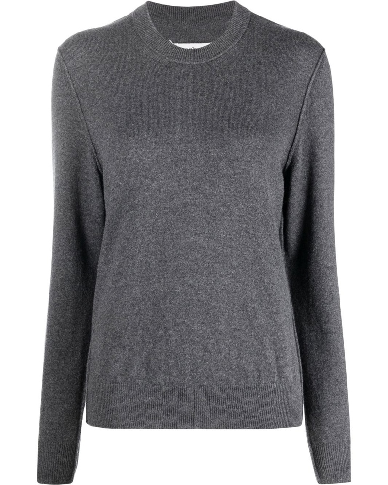 Maison Margiela Damen Pullover mit rundem Ausschnitt